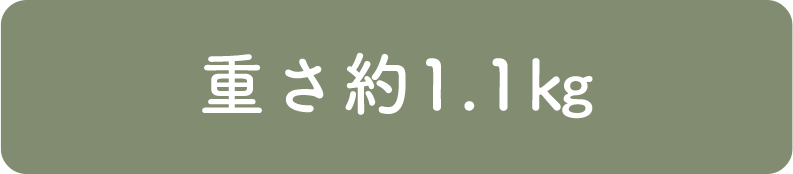 重さ約1.1㎏