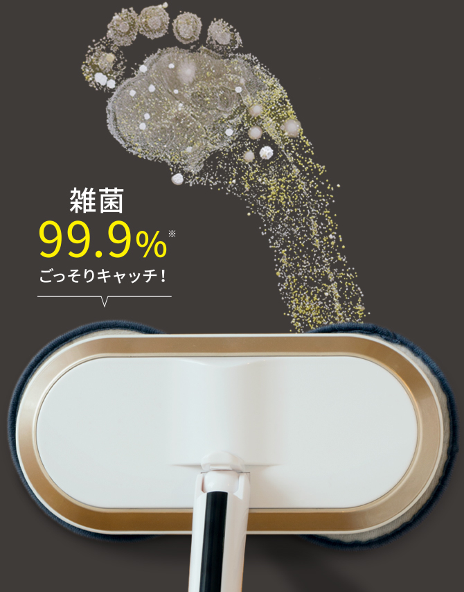 雑菌99.9%ごっそりキャッチ！